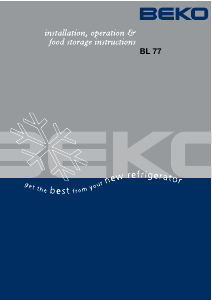Bruksanvisning BEKO BL 77 Kylskåp