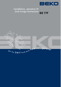 Manual BEKO BZ 77F Freezer