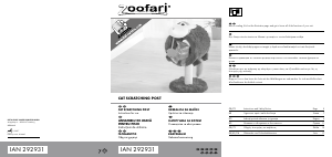 Наръчник Zoofari IAN 292931 Котешко дърво