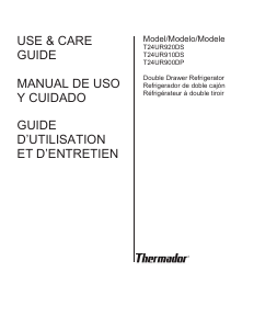 Manual Thermador T24UR910DS Refrigerator