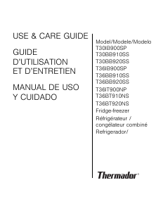 Mode d’emploi Thermador T36BB910SS Réfrigérateur combiné