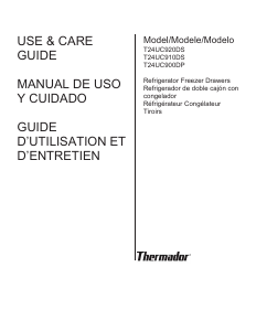 Manual Thermador T24UC910DS Fridge-Freezer