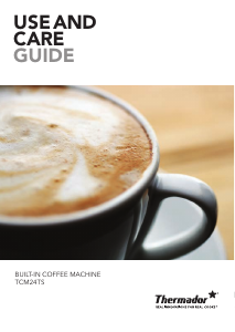 Manual de uso Thermador TCM24TS Máquina de café