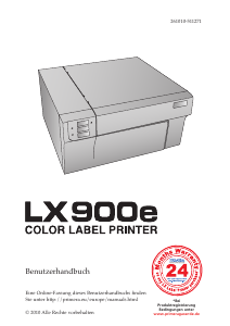 Bedienungsanleitung Primera LX900e Etikettendrucker
