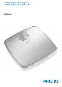 Manual Philips HF8005 Scale