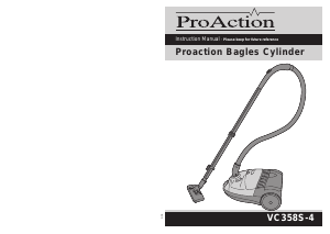 Handleiding ProAction VC358S-4 Stofzuiger