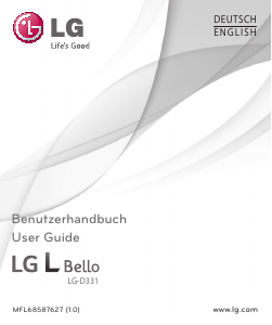 Bedienungsanleitung LG D331 L Bello Handy