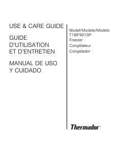Manual Thermador T18IF901SP Freezer