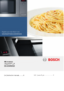 Manual Bosch BEL634GS1B Microwave