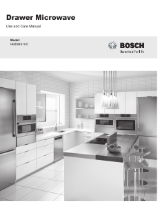 Manual de uso Bosch HMD8451UC Microondas