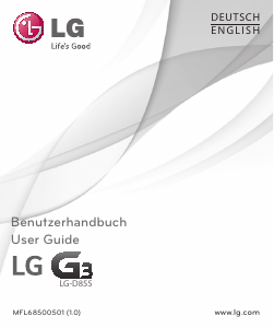 Bedienungsanleitung LG D855 G3 Handy