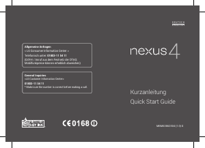 Handleiding LG E960 Nexus 4 Mobiele telefoon