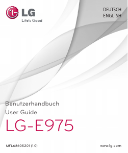 Bedienungsanleitung LG E975 Optimus G Handy