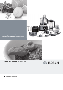 Manual Bosch MCM68861AU Food Processor