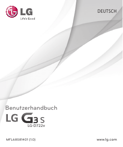 Bedienungsanleitung LG G3 S Handy