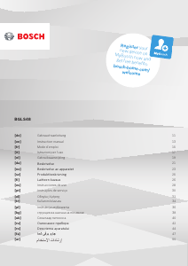 Εγχειρίδιο Bosch BGLS48X320 Ηλεκτρική σκούπα