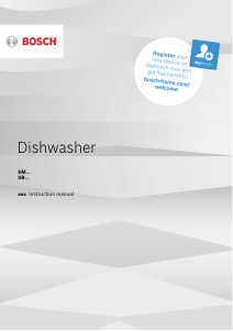 Manual Bosch SMS88TI01A Dishwasher