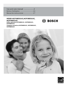 Manual de uso Bosch HCP34E51UC Campana extractora