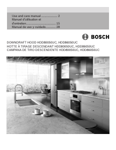 Manual Bosch HDD86050UC Cooker Hood