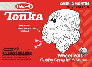 Manual Hasbro Tonka Wheel Pals Cushy Cruisin School Bus