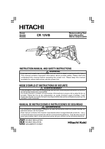 Manual Hitachi CR 13VB Reciprocating Saw