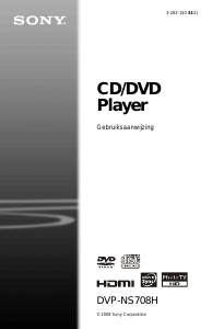 Handleiding Sony DVP-NS708H DVD speler