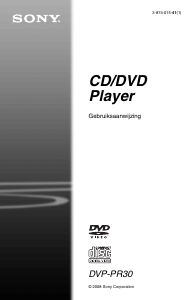 Handleiding Sony DVP-PR30 DVD speler