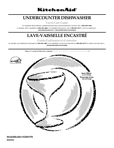 Mode d’emploi KitchenAid KUDS01FKPA1 Lave-vaisselle