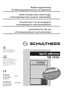 Mode d’emploi Schulthess Spirit eMotion TW 7235i Sèche-linge