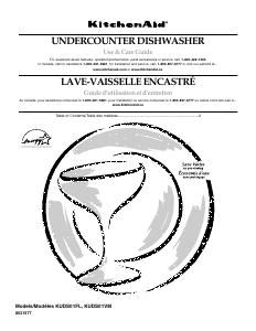 Mode d’emploi KitchenAid KUDS01FLBT6 Lave-vaisselle
