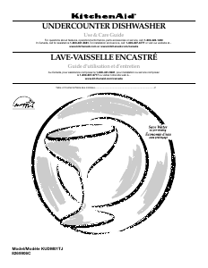 Mode d’emploi KitchenAid KUDM01TJBL1 Lave-vaisselle