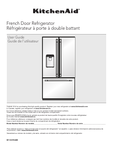 Mode d’emploi KitchenAid KRFC704FBS Réfrigérateur combiné