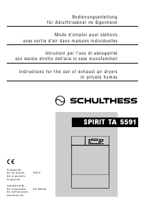 Bedienungsanleitung Schulthess Spirit TA 5591 Trockner