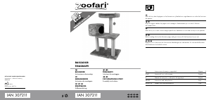 Manual de uso Zoofari IAN 307211 Árbol del gato