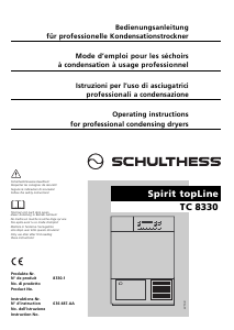 Handleiding Schulthess Spirit TopLine TC 8330 Wasdroger
