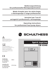 Manuale Schulthess Spirit TopLine TW 8340 Asciugatrice