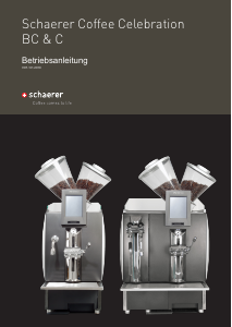 Bedienungsanleitung Schaerer Coffee Celebration Kaffeemaschine