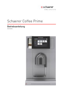 Bedienungsanleitung Schaerer Coffee Prime Kaffeemaschine