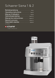 Bedienungsanleitung Schaerer Siena II Kaffeemaschine