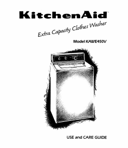 Manual KitchenAid KAWE450VAL0 Washing Machine