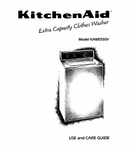 Manual KitchenAid KAWE550VWH0 Washing Machine