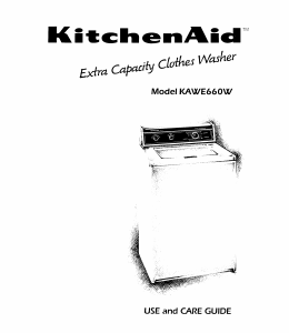 Manual KitchenAid KAWE660WAL2 Washing Machine