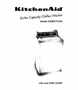 Manual KitchenAid KAWE742WAL1 Washing Machine