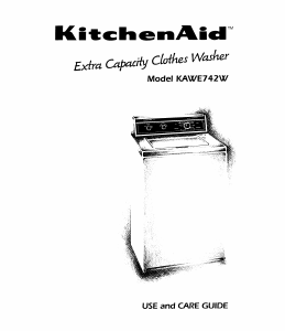 Handleiding KitchenAid KAWE742WWH1 Wasmachine