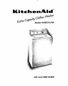 Manual KitchenAid KAWE767WAL0 Washing Machine