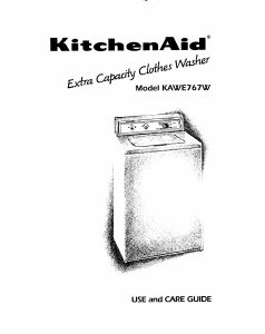 Manual KitchenAid KAWE767WWH0 Washing Machine