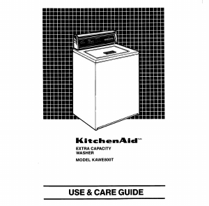 Bruksanvisning KitchenAid KAWE800TWH0 Tvättmaskin