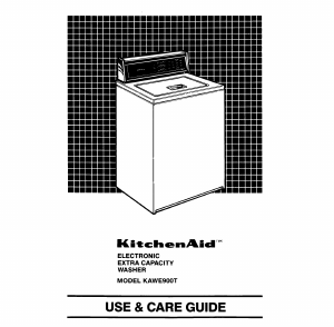 Manual KitchenAid KAWE900TWH0 Washing Machine