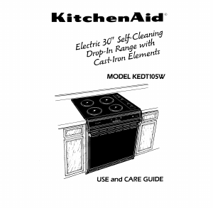 Handleiding KitchenAid KEDT105WWH0 Fornuis