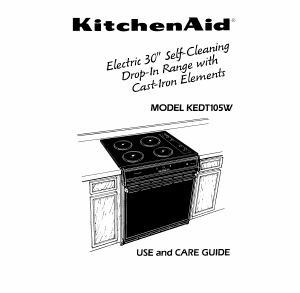 Bruksanvisning KitchenAid KEDT105WWH0 Spis